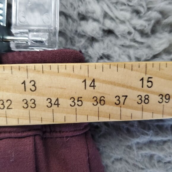 American Eagle Outfitters Pants Mens XS Burgundy Red Polyester Joggers - Picture 6 of 11